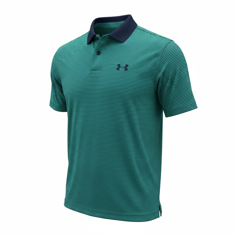NWT Under Armour Men's Performance Striped Golf Polo Shirt Loose Fit‎ SM/P/CH